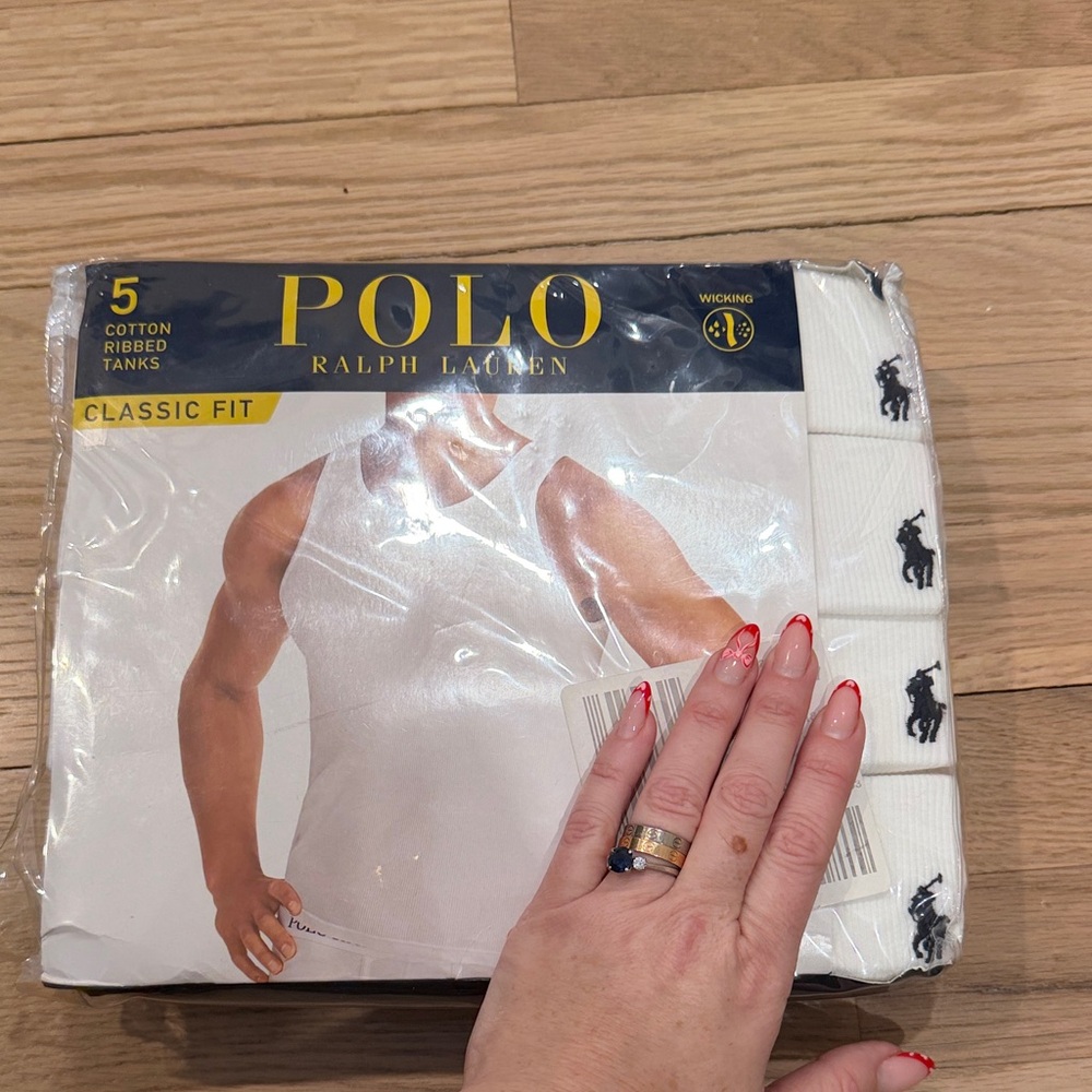 Polo by Ralph Lauren Classic Fit White Tank Top